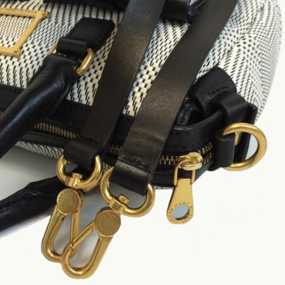 MARC by Marc Jacobs Werdie Weavy White and Black Satchel Bag RARE! - Picture 5 of 5